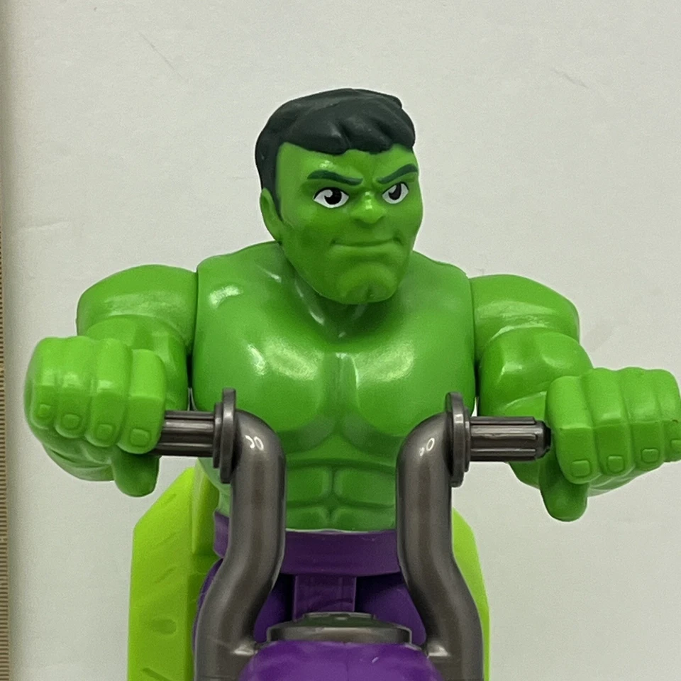 Playskool Super Hero Adventures Hulk Smash Motorcycle Action Figure Hasbro Foto 2 de 4