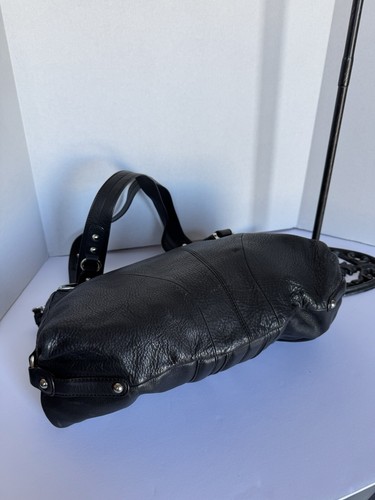 B. MAKOWSKY LARGE BLACK LEATHER BAG, BEAUTIFUL AND VERY CLEAN, STUDDED AND COOL! - Picture 14 of 22