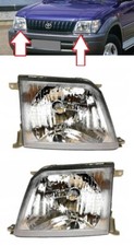COPPIA/SET FARI ANTERIORI adatti per Toyota Land Cruiser FJ90 1999-2002