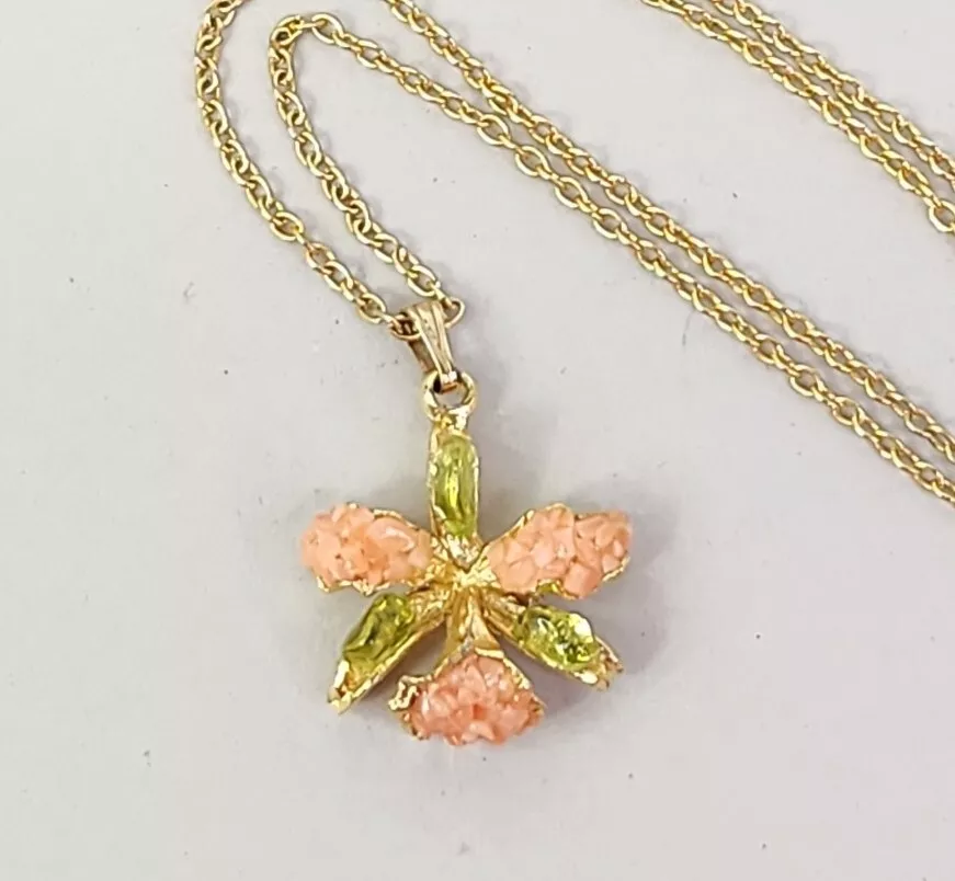 Necklace orchid deals