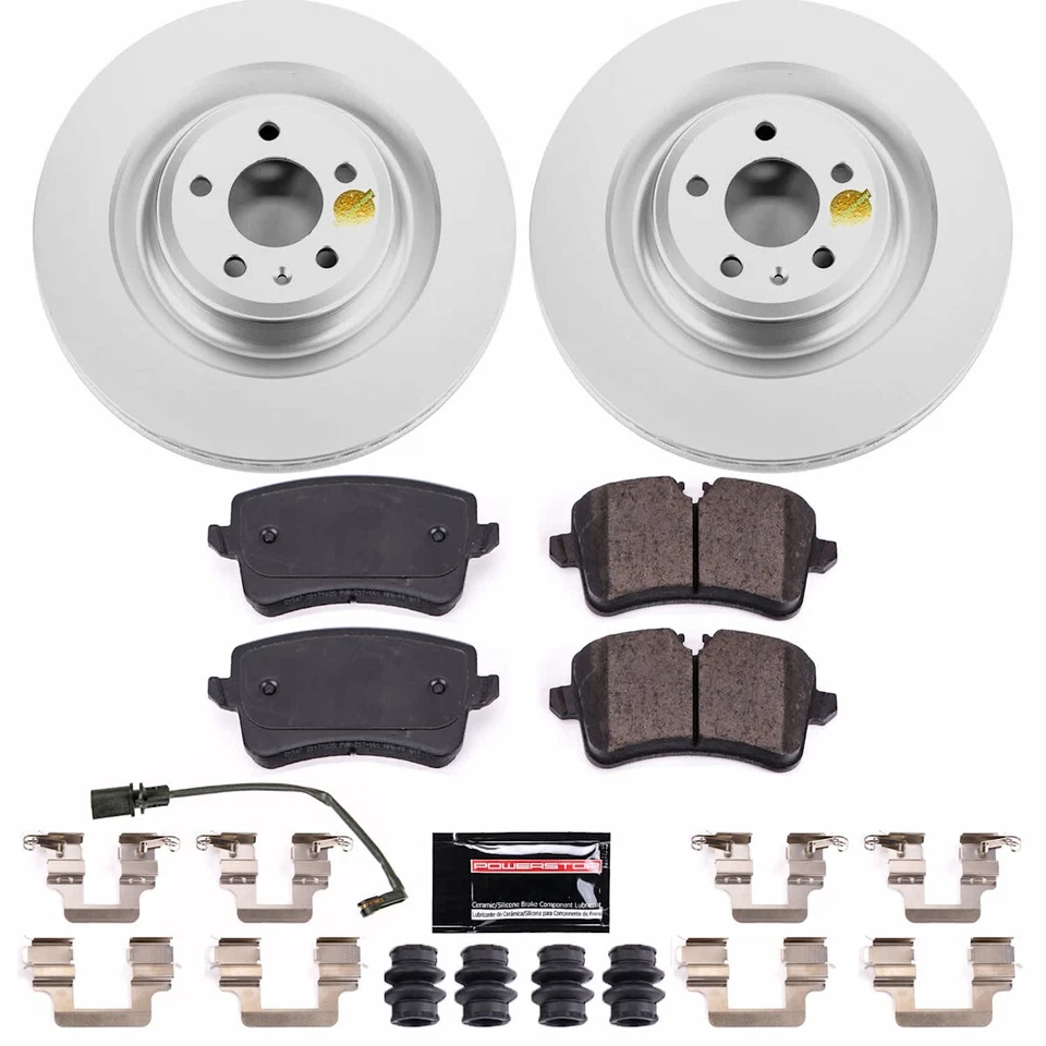 Juego de 2 ruedas traseras CRK6287 Powerstop discos de freno y pastillas para Audi S6 S7 13-18 Foto 3 de 3