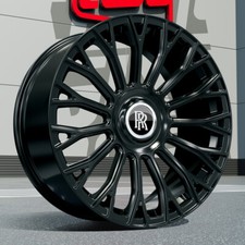 22" ROLLS ROYCE WRAITH HAWKE GRAFF Alloy Wheels 5x112 22x9.5 Gloss Black x4