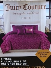 JUICY COUTURE 5 PIECE BED QUEEN SIZE  BED SET...
