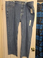 SIGNATURE GOLD BY LEVI STRAUSS CO MENS JEANS REGULAR FIT SIZE 48x30 Color Blue 