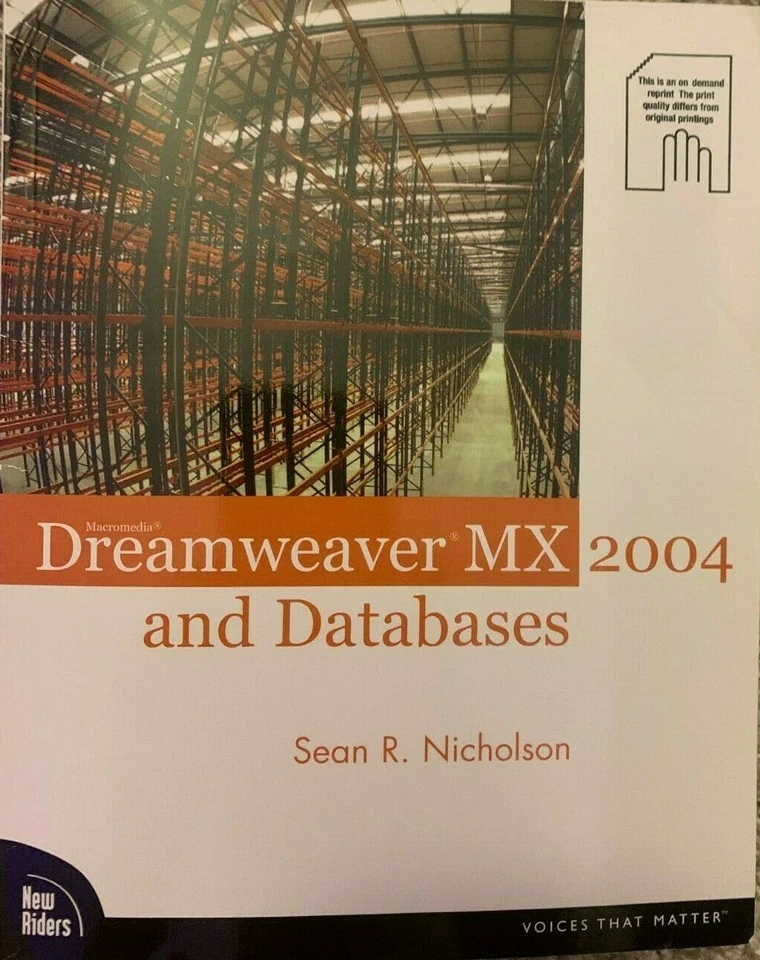 Dreamweaver MX and Databases 2004 By Sean R Nicholson (Deal!!!) - Image 2 of 3