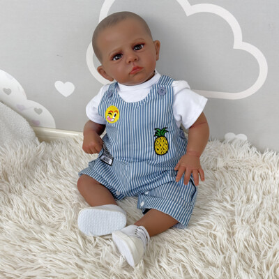 24'' Realistic Reborn Baby Dolls Cloth Body Girl Boys Newborn Doll Vinyl Limbs