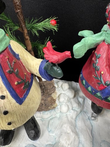 Kathy Killip Snow Family Ice Skating Snowmen Folk Art Winter Figurines DEMDACO - Picture 4 of 23