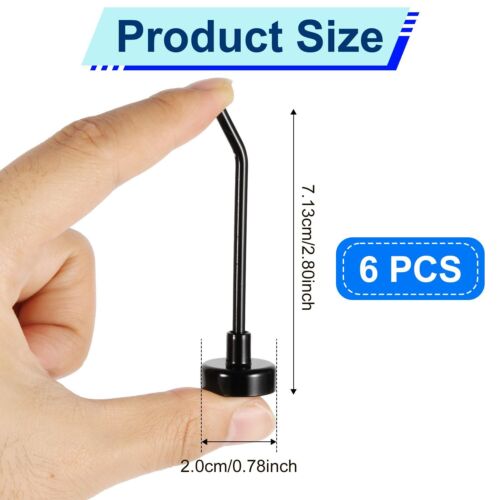 XIHIRCD 6pcs Magnetic Hooks 1.7lb 3 Inch Long Heavy Duty Magnet Hooks Strong ... - Picture 2 of 7