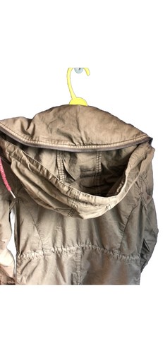 Superdry Limited Edition Flag Jacket, Tropical Lining, Green, Hidden Hood, 10-12 - Picture 7 of 10
