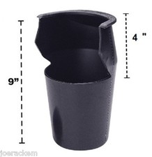 Black Molded Pockets - Set of 6 Pool Table Pockets - Poly-Vinyl