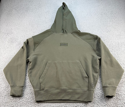 ASRV Hoodie Mens Small Green Mantra Patchwork Logo DSG 0714 Relentless Pursuit