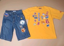 NICE Boys XL Size 20 Platinum Fubu Harlem Globetrotters T-Shirt  Size 18 Shorts