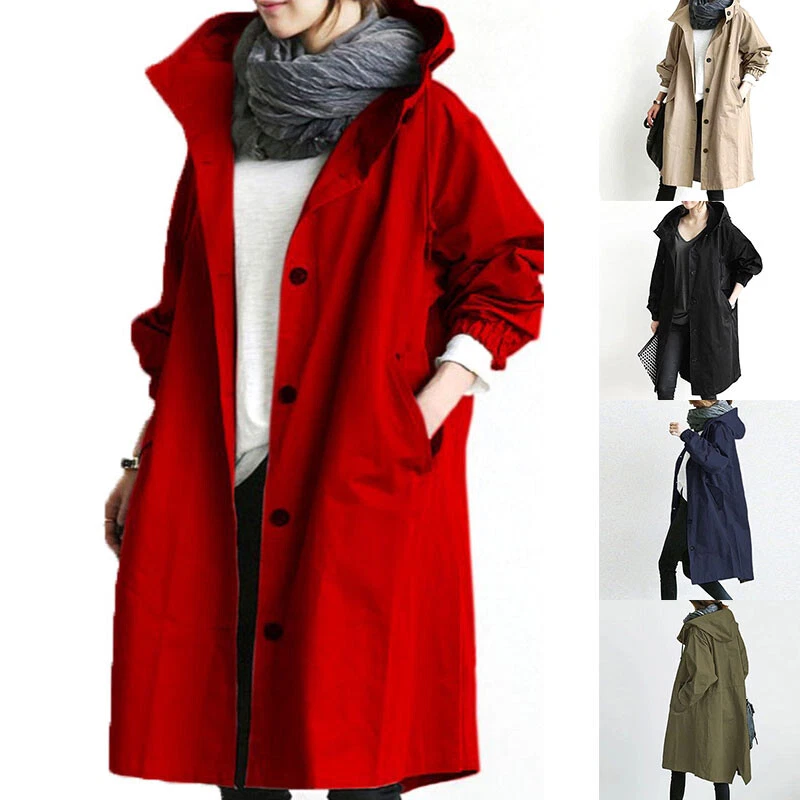 Red rain coat womens store