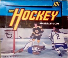 1972-73 TOPPS NHL HOCKEY CARD EMPTY DISPLAY BOX WAYNE CASHMAN AUTOGRAPH OPC RARE