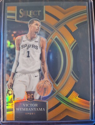 2023-24 Panini Select die-cut orange premier Victor Wembanyama Rc