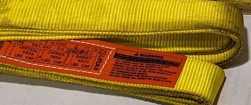 LIFT-All EN1-602 Web Sling, Width 2", Length 6'