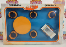 QUERZOLA MOBILLA TAVOLO CON SEDIE DESIGN ANNI 70 CASA BAMBOLE CARRELLINO