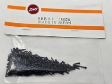 144 VTG Zims 2.5mm Tiny Solid Black Plastic Eyes Amigurumi Craft Crochet Doll