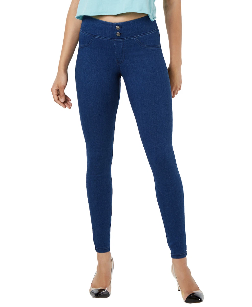 HUE Women's Classic Smoothing Denim Leggings XXX-Large (22/24) Indigo Blue  Wash