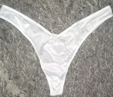 Vs Very sexy o ring strappy High Leg thong Panty NEW Large White
