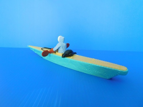 TIMPO TOYS : LE MONDE CIVIL / LA BANQUISE / LES ESQUIMAUX : RARE KAYAK - Photo 4/12