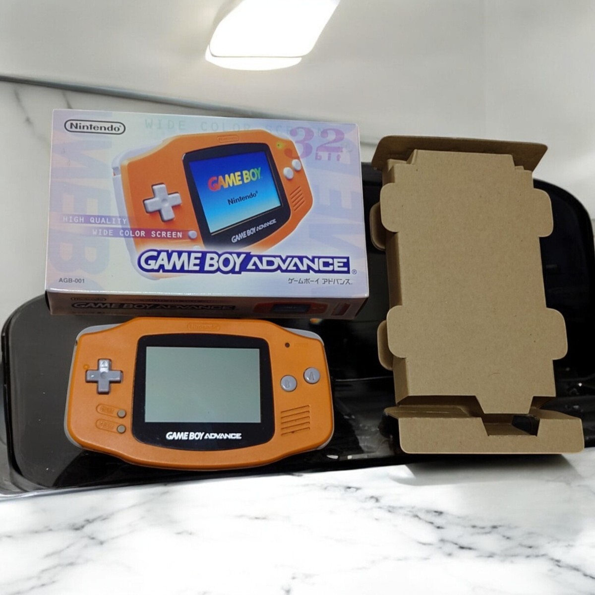 Nintendo Game Boy Advance GBA Orange Handheld Console In Box japan
