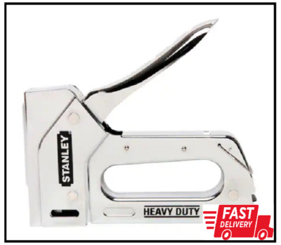 Stanley TR110 Heavy Duty Steel Staple Gun, Squeeze Trigger uses TRA700 and T-50