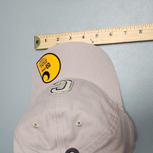Carhartt C Patch Baseball Cap Unisex One Size Mauve Cotton Canvas Strapback - Picture 11 of 11