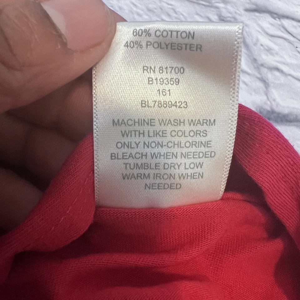 Blair 开衫上衣套装针织开襟休闲红色白色条纹 2XL — 第 4/4 张图片