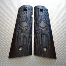 Solid wood Grips U.S.A Punisher 1911 Grips Custom Fits Full Size