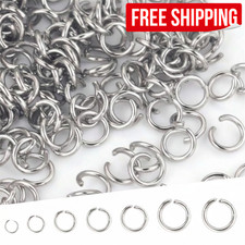 200PCS Open Jump Rings Jewelry Making Supplies DIY O Split Ring Connector Silver