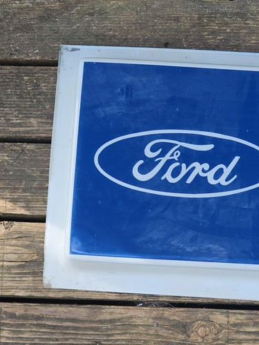 Vintage 1966 Ford Service Department Motor Co. Plastic Neon Sign - Picture 2 of 9