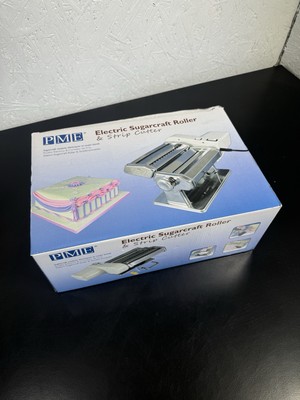 PME ESR503 Elektrischer Zucker Handwerk Roller & Streifenschneider für Kuchendekoration Weiß