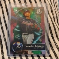 Topps 2023 Bowman Platinum Vaughn Grissom Braves RC #70 Serial /99