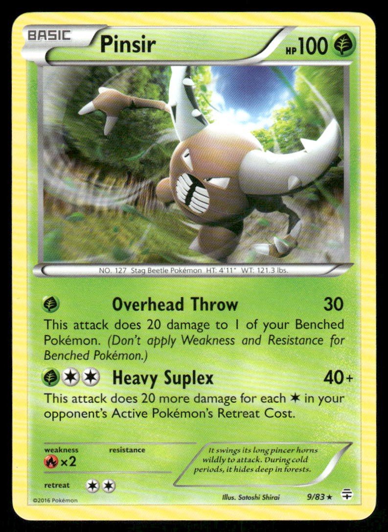 Pokemon Cards Pinsir 9/83 Generations Rare NM