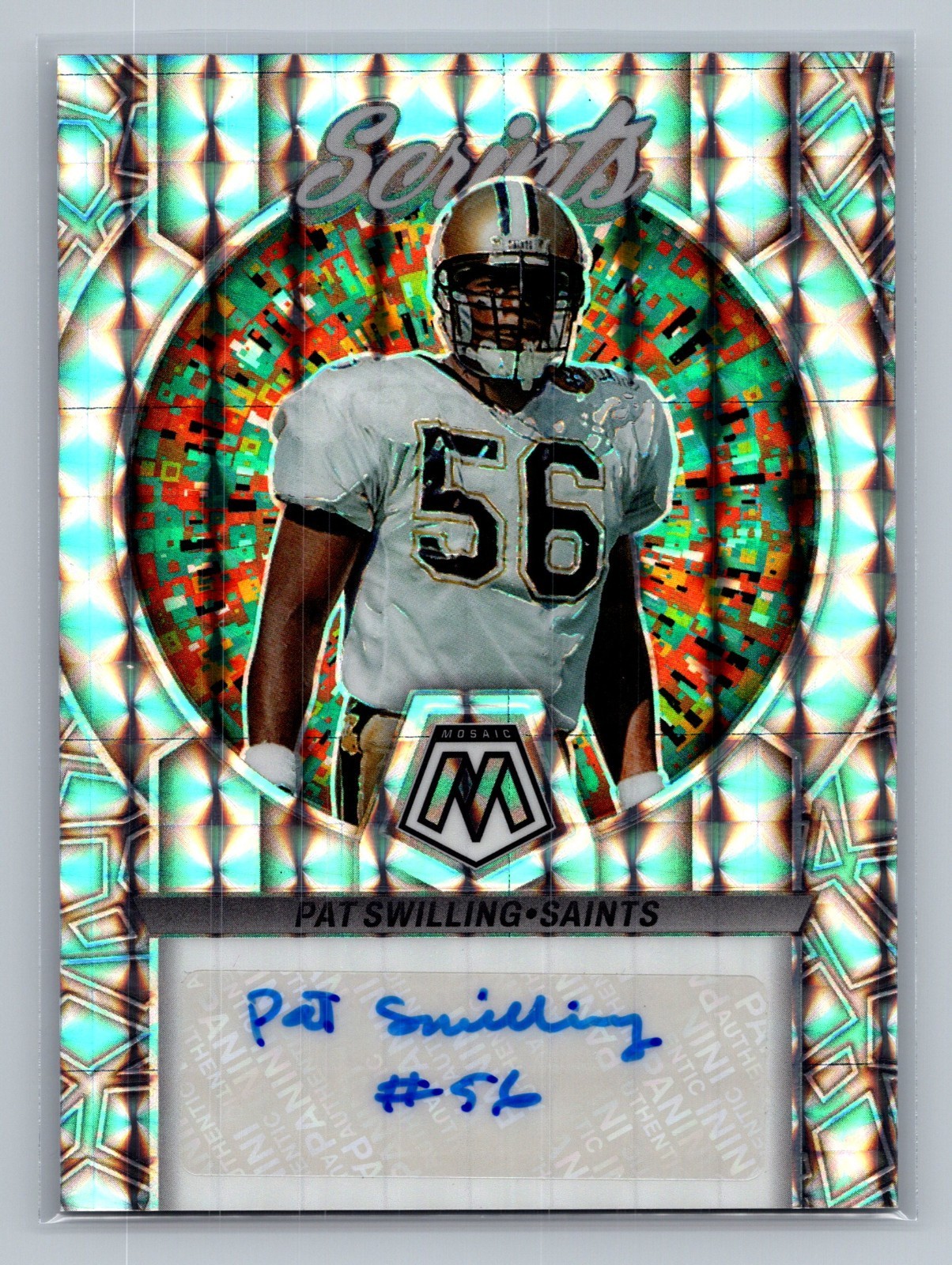 2023 Panini Mosaic - Scripts Pat Swilling #S23 (AU)