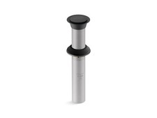 Kohler K-33151-BL Bathroom sink clicker drain without overflow, Matte Black NEW 