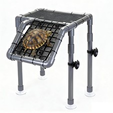 Turtle Basking Platform, 10.8" Width Aquatic Turtles Dock, Sloped Ramp with 8...