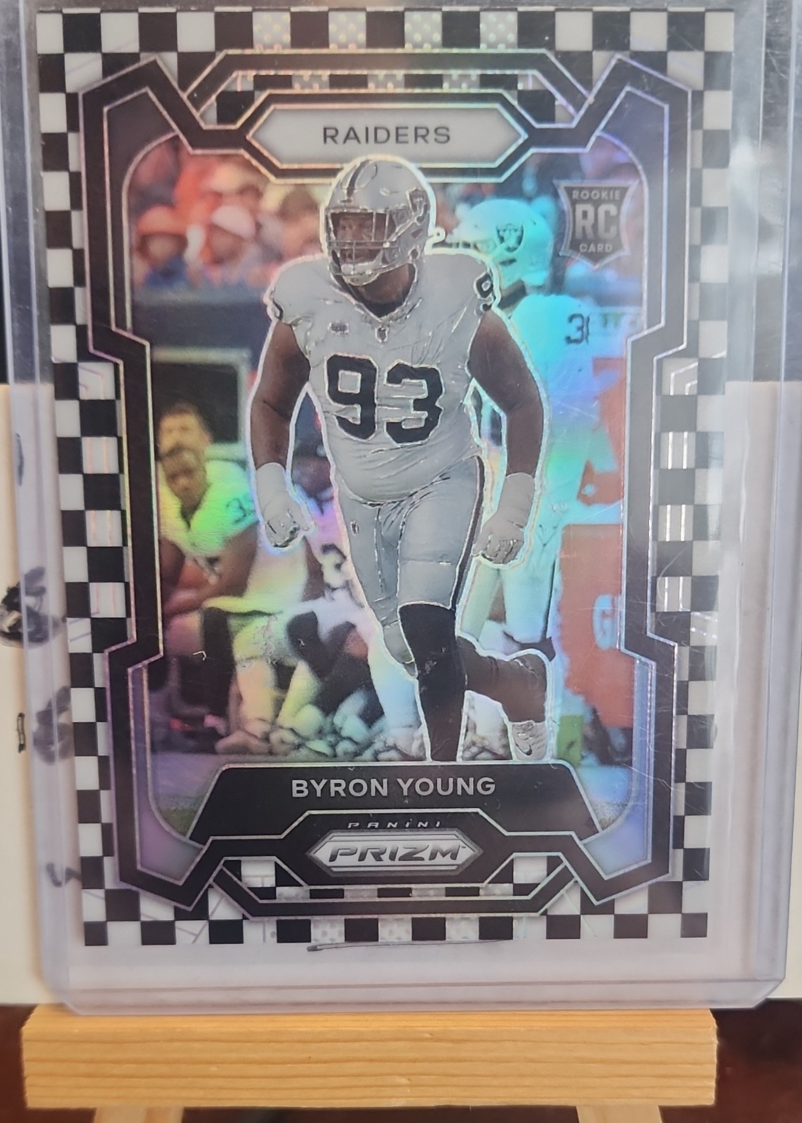 2023 Panini Prizm - Rookies Byron Young #355 Black & White Checker Prizm (RC)