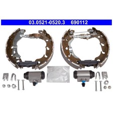 Bremsbackensatz hinten für Fiat 500 312 C Panda 169 Panda-Panda | 165274