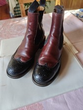 Stivaletti Beatles in pelle e tessuto marca Tricker's