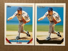 Greg Maddux 1993 Topps Base & Topps Gold Baseball Cards. Cubs
