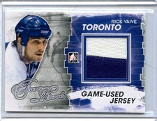 2012/13 ITG FOREVER RIVALS RICK VAIVE 2 COLOR PATCH GAME/USED MATERIAL