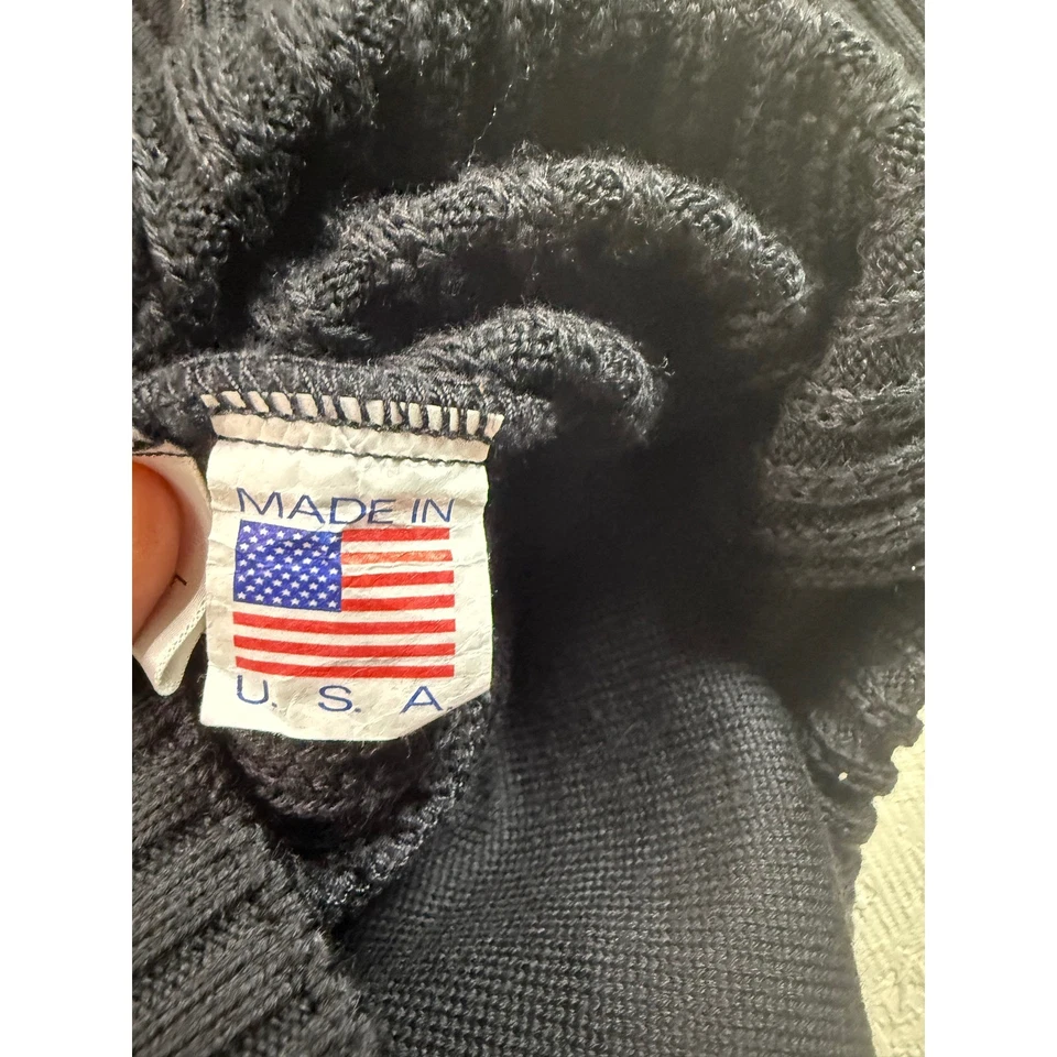 Cárdigan Suéter St. Croix Mezcla de Lana Para Hombres Tejido Cremallera Completa Parsons Omaha L Foto 4 de 4