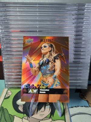 Thunder Rosa AEW Upper Deck Allure 2024 Color Flow Red & Orange #CF-29