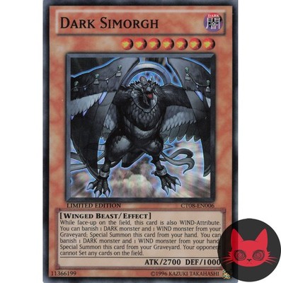 Yugioh Dunkler Simorgh CT08-DE006 Super Rare Limitierte Auflage NM