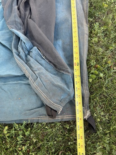 VINTAGE USED SEARS TED WILLIAMS CANVAS TENT 104” X104” Plus Screen Room As Is - Picture 2 of 15