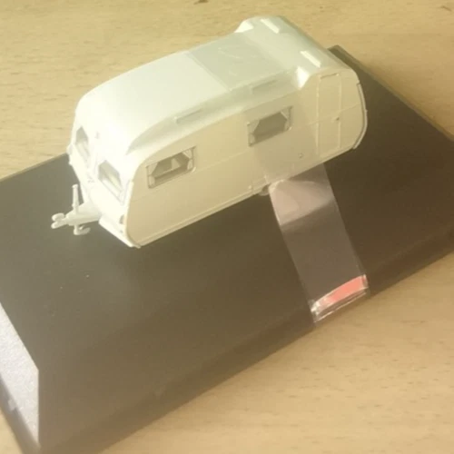 Oxford Wohnwagen Caravan grau Modell 1:76 - Bild 2 von 4