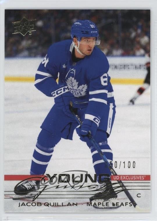 2025 Upper Deck Series 1 Young Guns Exclusives /100 Jacob Quillan #241 Rookie RC