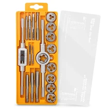Hi-Spec 20 Piece Metric Tap & Die Set - Complete M3 to M12 Fine & Coarse Tool...